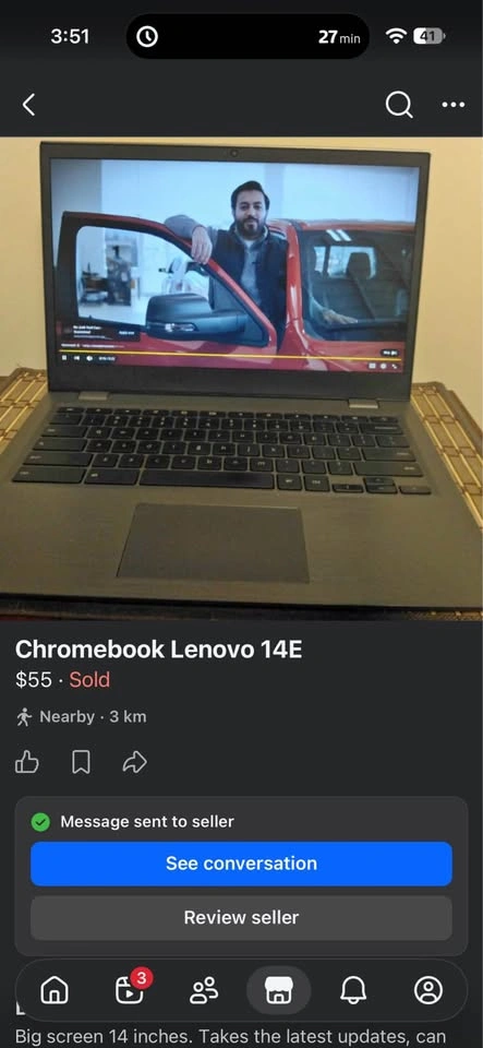 Chromebook Lenovo 14E - photo 3