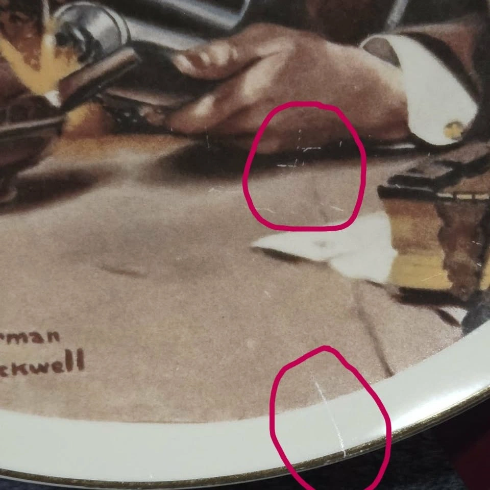 Norman Rockwell “The Tinkerer” Collector Plate - photo 3