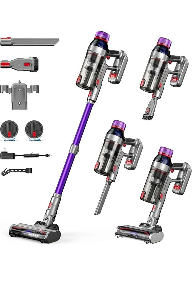 Cordless Stick Vacuum Cleaner with HEPA Filtration