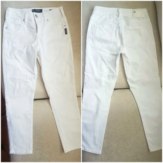 NEW! White Denim Capri Pants