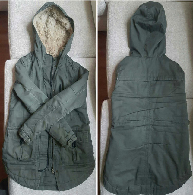 Womens Army Green Fall Jacket