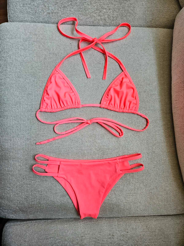 New Beautiful Bright Coral Bikini