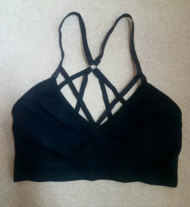 New! Black Sports Bra/Crop Top image indicator(2)