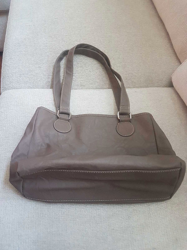 Brand New Taupe Leather Handbag - photo 2