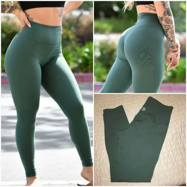 Womens Tilyoucollapse Olive Green Leggings thumbnail