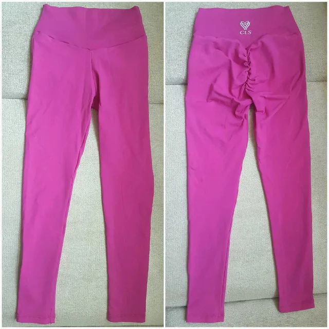 Hot Pink Cls Sportswear Scrunch Booty Leggings thumbnail