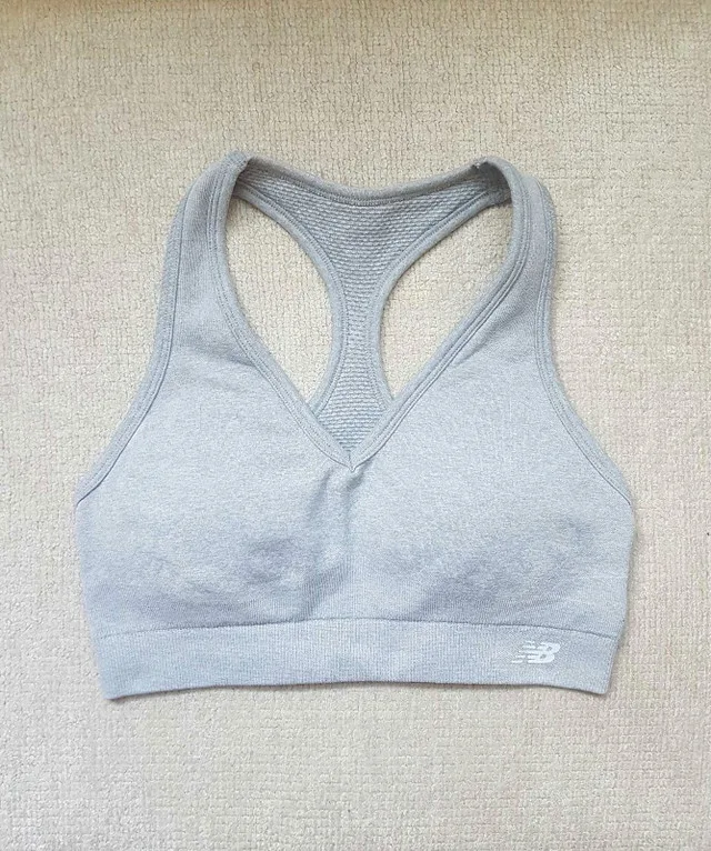 New! Light Grey New Balance Sports Bra thumbnail