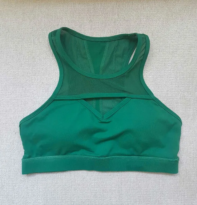 Brand New! Green Mesh Cut Out Buffbunny Sports Bra thumbnail