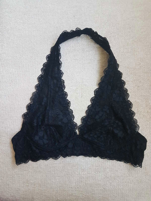 Brand New Black Lace Halter Bralette - photo 2