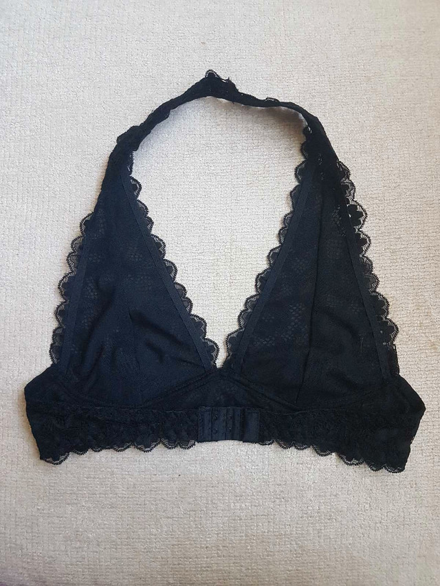Brand New Black Lace Halter Bralette - photo 3