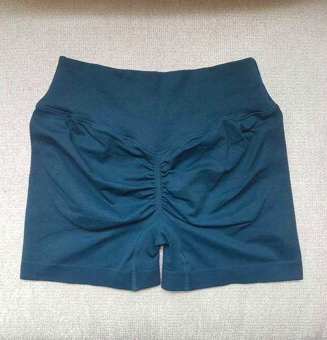 New Dark Green Scrunch Butt Workout Shorts - photo 2