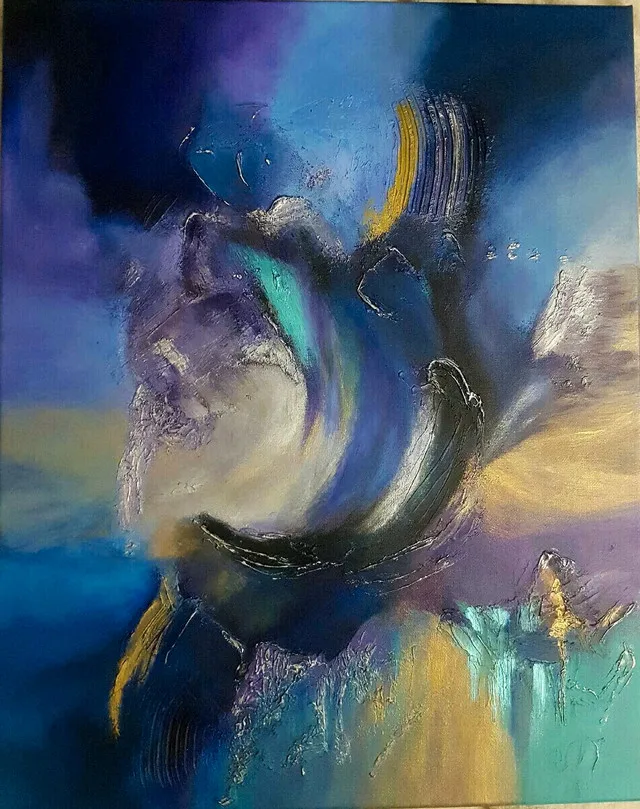 New Original Multi-Textured Abstract Acrylic Painting image indicator(2)