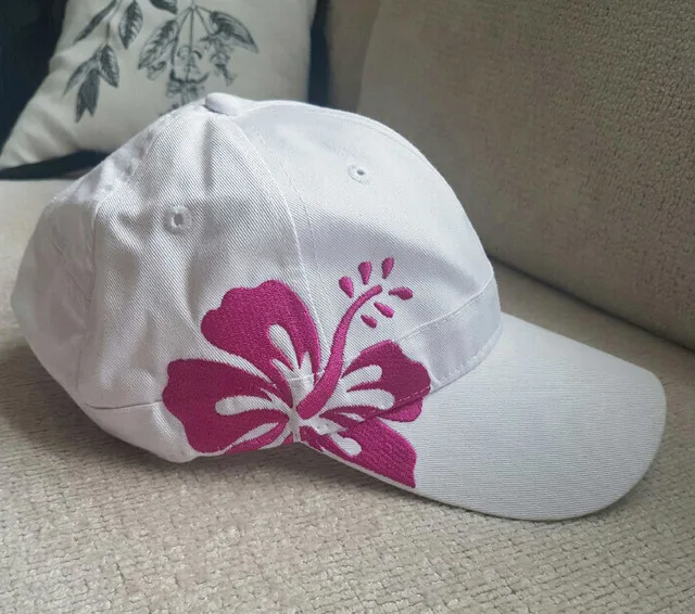 Brand New Pink & White Adjustable Hat thumbnail