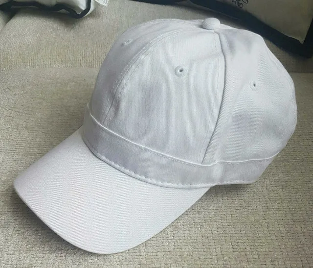 Brand New Pink & White Adjustable Hat image indicator(2)