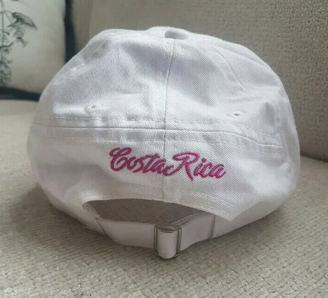 Brand New Pink & White Adjustable Hat image indicator(3)