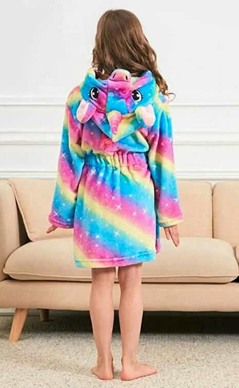 Brand New Kids Unicorn Bath Robe image indicator(4)