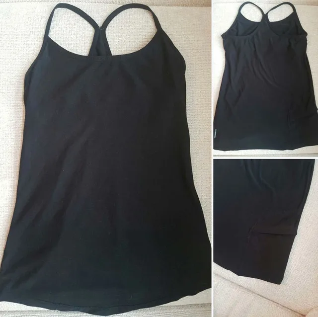 Womens Black Activewear Top thumbnail