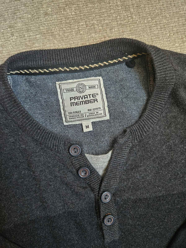 Brand New Men's Dark Grey Sweater - photo 3