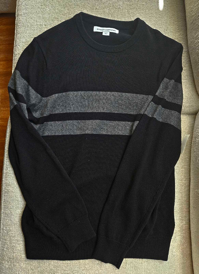 New With Tags! Men's Black and Grey Sweater