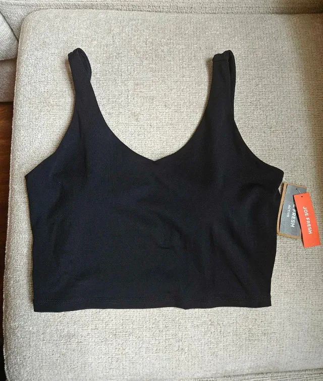New With Tags! V Neck Sports Bra With Built In Support thumbnail