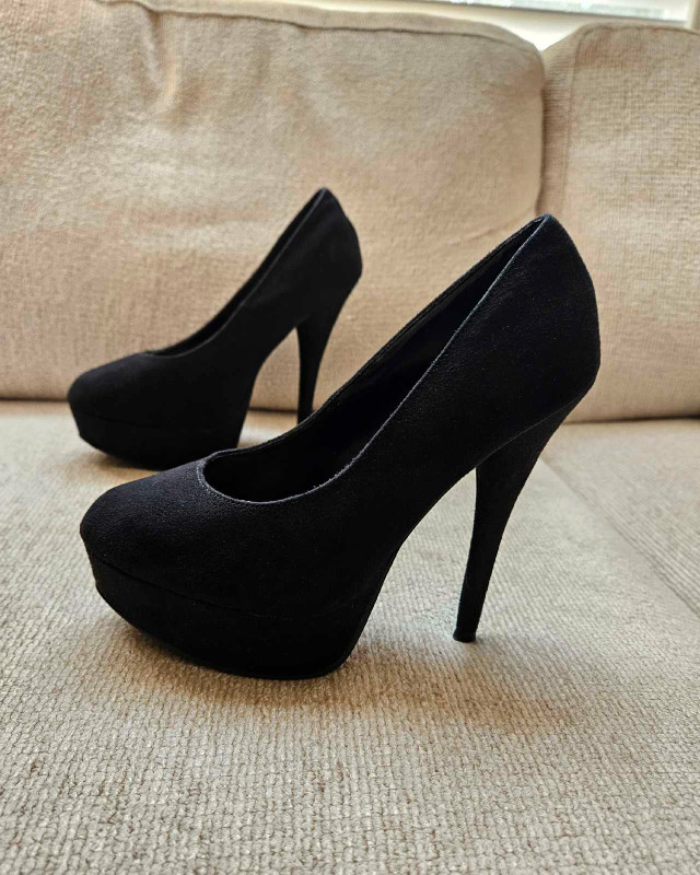 Womens Black 5 inch High Heel Shoes