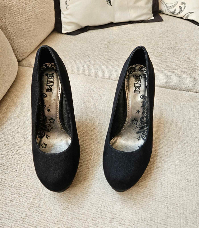 Womens Black 5 inch High Heel Shoes - photo 4
