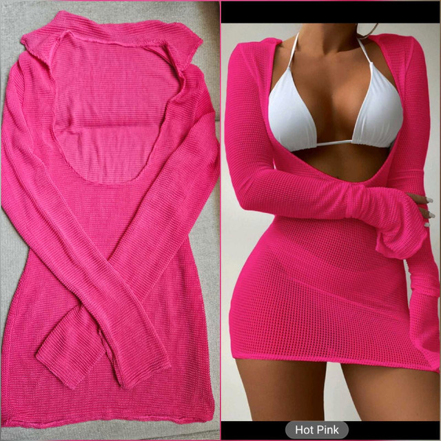 Brand New Hot Pink Swimsuit Cover Up