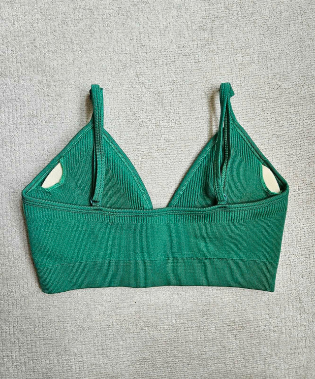New Green V Cut Sports Bra - photo 2