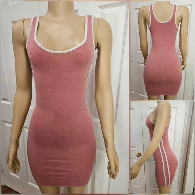 Womens Mauve Mini Dress thumbnail