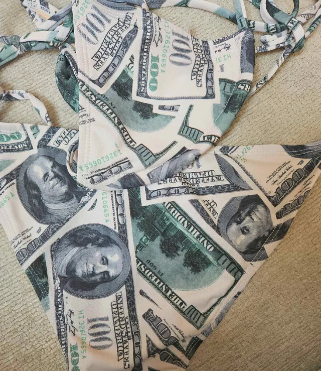Brand New Money Bikini Swimsuit image indicator(4)