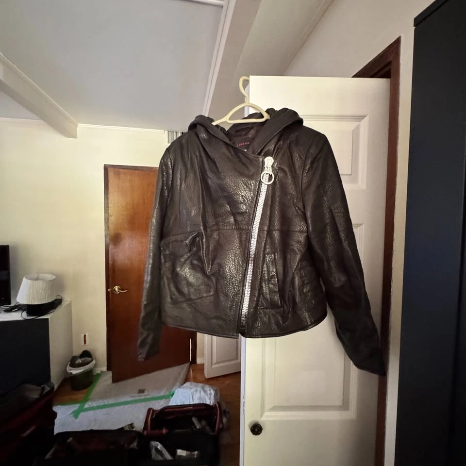 Genuine Leather Hooded Jacket - photo 2