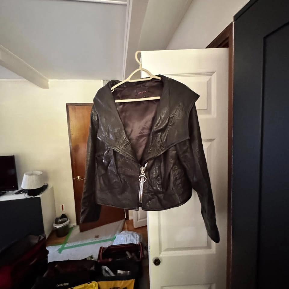 Genuine Leather Hooded Jacket - photo 3