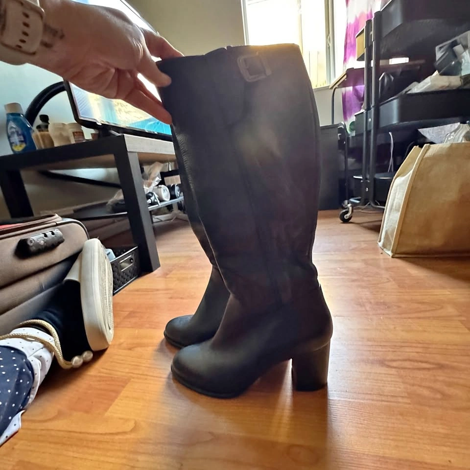 Black Knee-High Boots