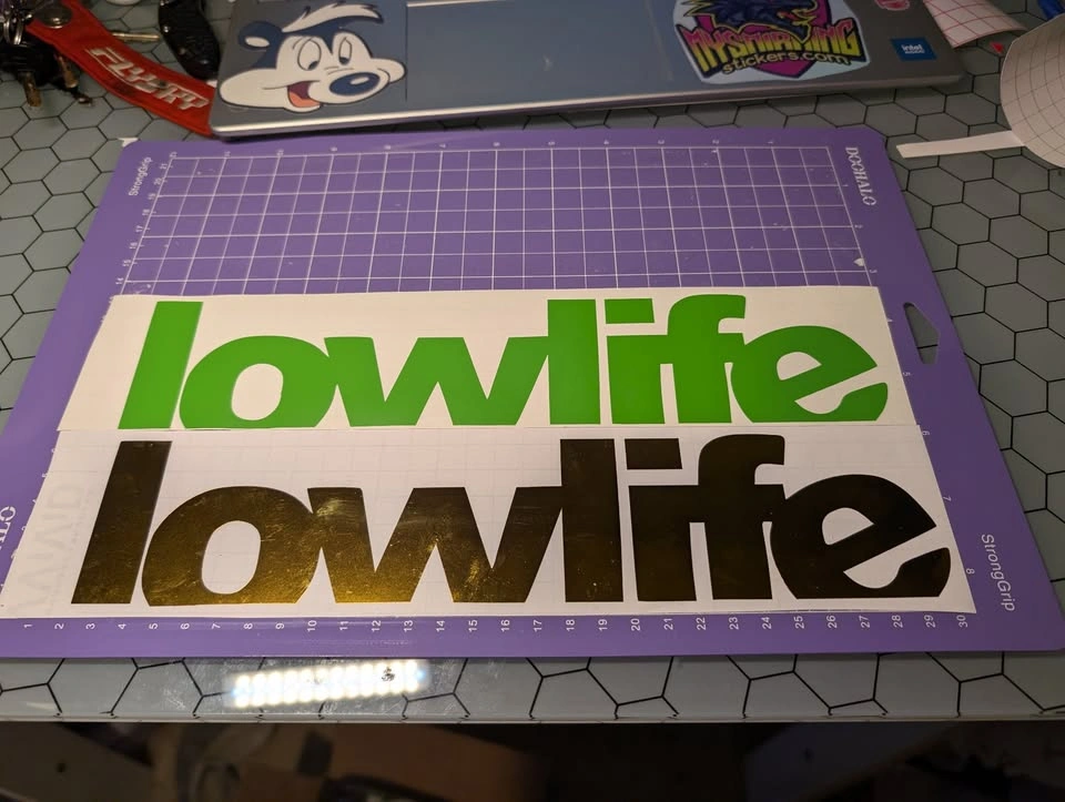 Lowlife Vinyl Banner Decal — Custom Colors - photo 2