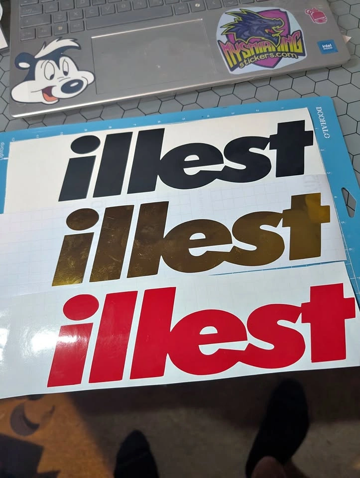 illest Script Vinyl Decal — 10", Custom Colors