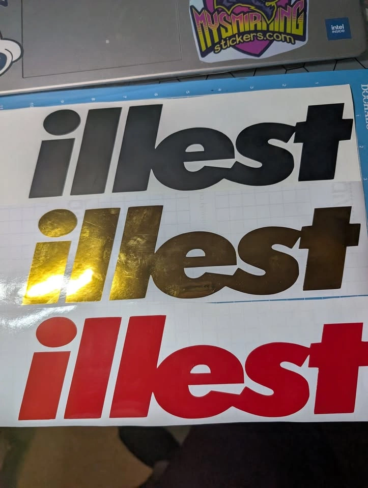 illest Script Vinyl Decal — 10", Custom Colors - photo 2