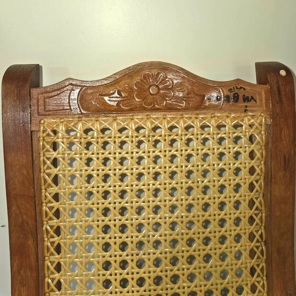 Vintage Wooden Child’s Rocking Chair – Cane Seat & Back - photo 5