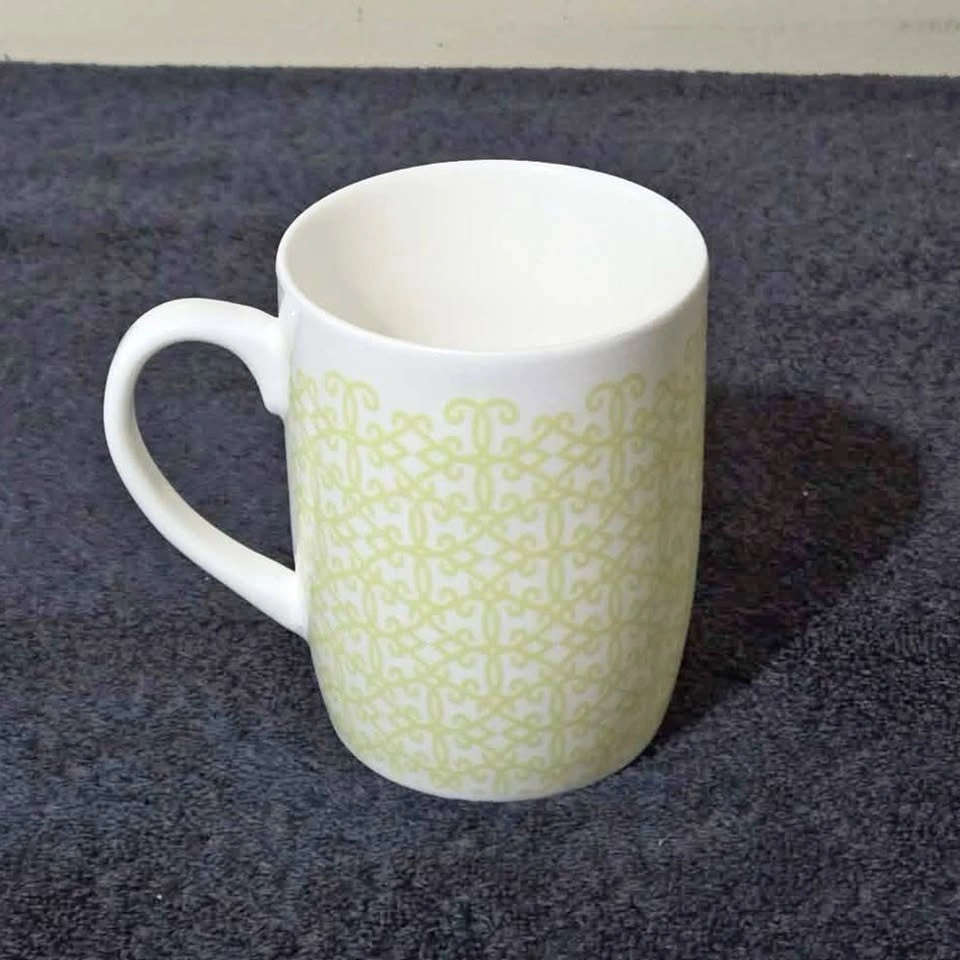 Starbucks Light Green Pattern Ceramic Mug – 11 oz (2014) - photo 2