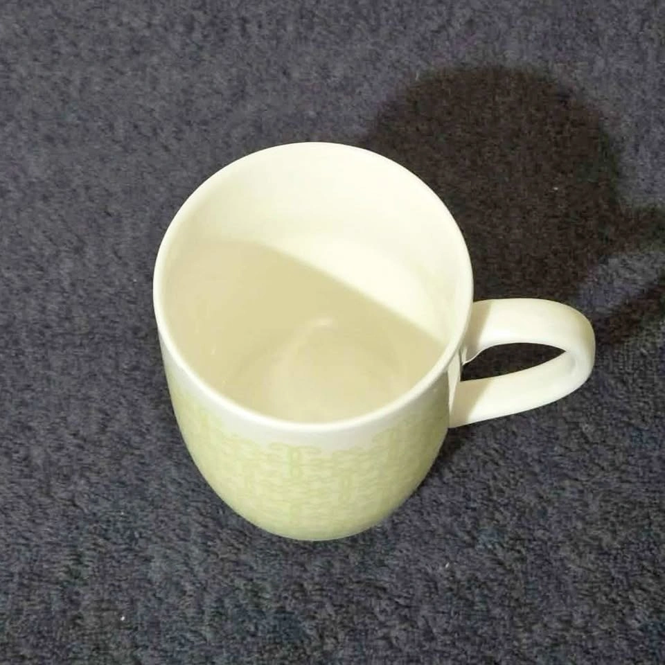 Starbucks Light Green Pattern Ceramic Mug – 11 oz (2014) - photo 3