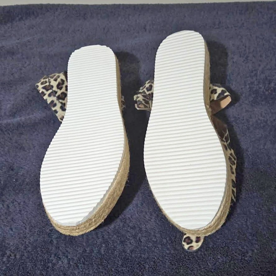 Leopard Print Espadrille Sandals – Size 42 (Women’s 11) - photo 2