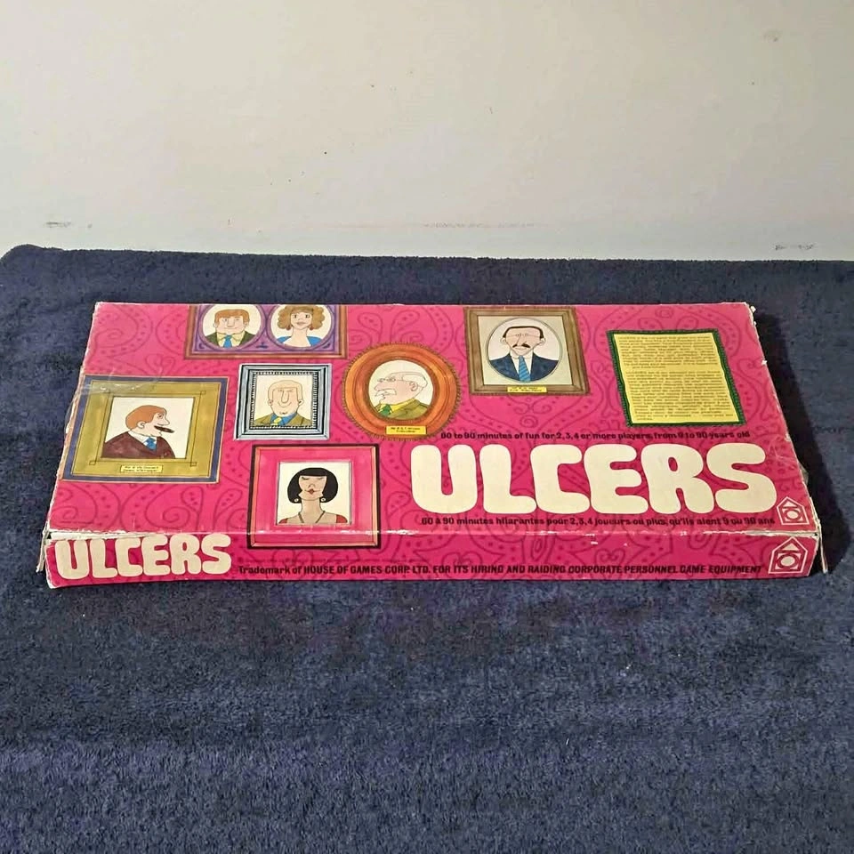 Vintage 1969 “ULCERS” Board Game – Retro Corporate Chaos!