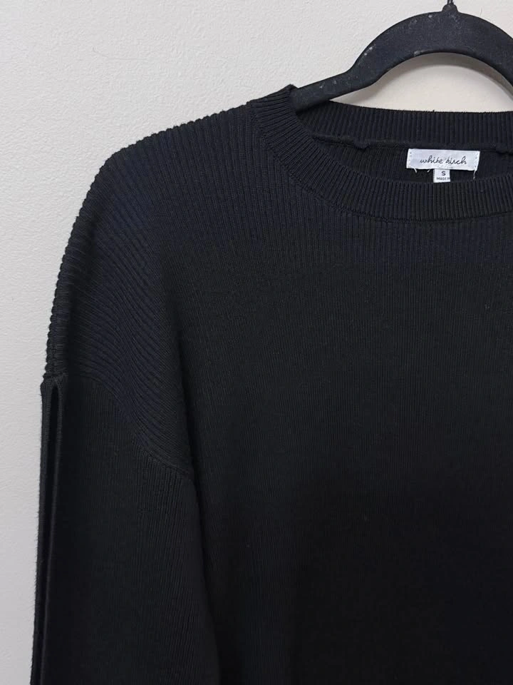 White Birch Ribbed Knit Sweater Small - photo 2