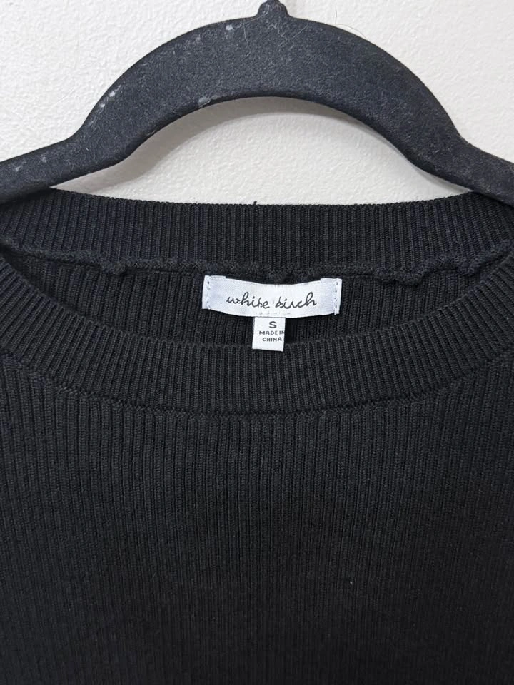 White Birch Ribbed Knit Sweater Small - photo 3
