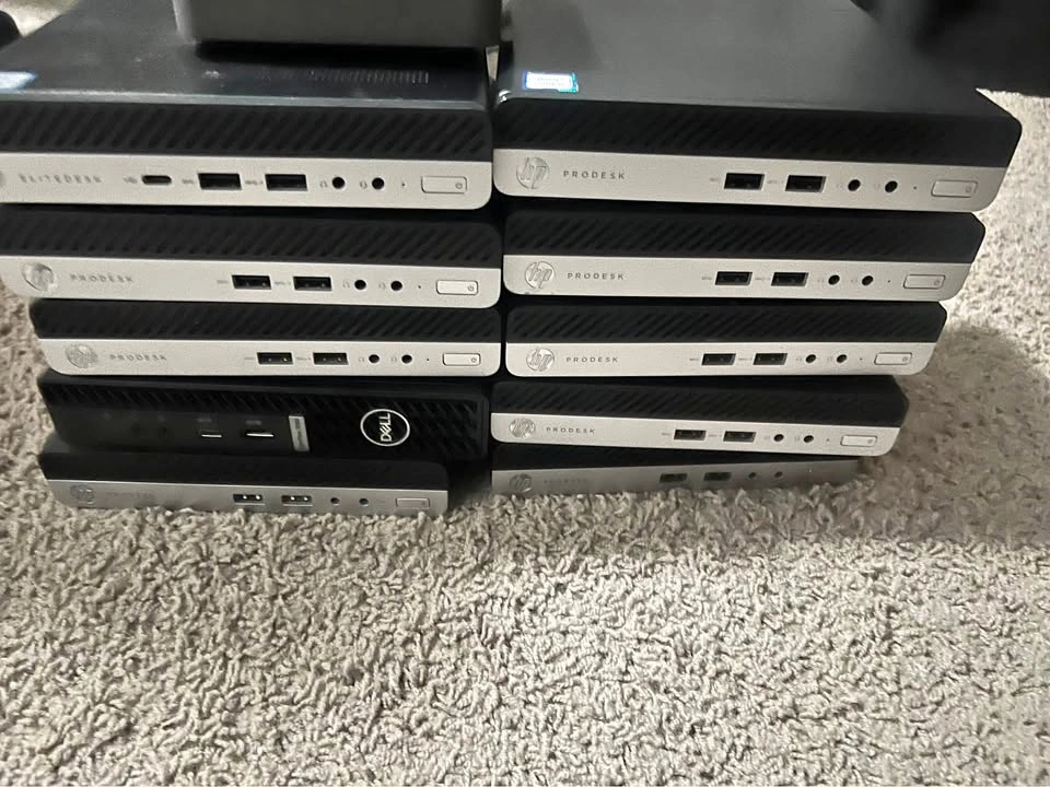 HP ProDesk, EliteDesk, and Dell OptiPlex Mini PC Lot