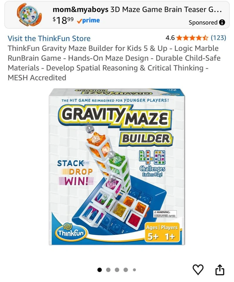 ThinkFun Gravity Maze Builder for Kids 5 & Up - photo 2