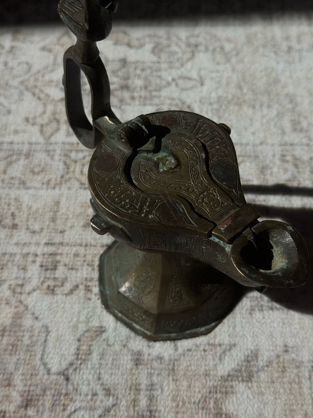 Antique oil table lamp - photo 2