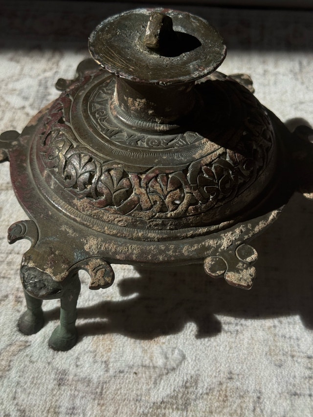 Antique oil table lamp - photo 5