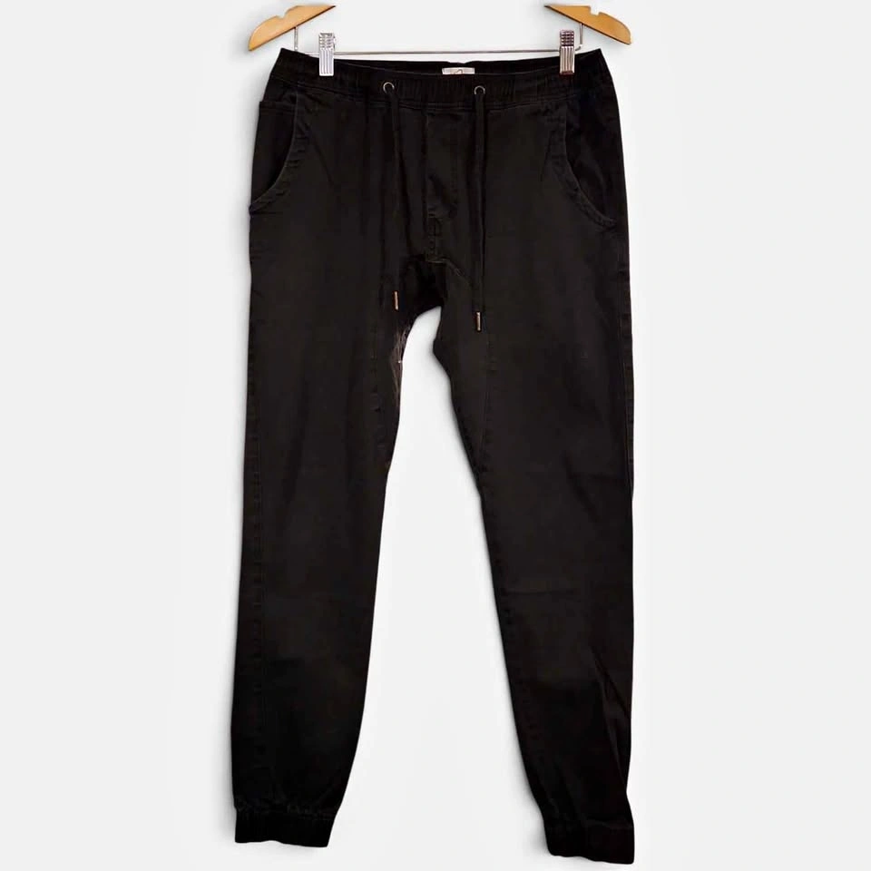 Kuwallatee Men's Black Jogger Pants size Large