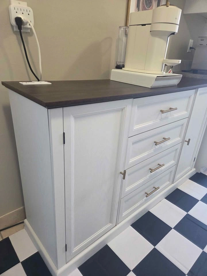 MOVING SALE- White Sideboard Buffet Storage Cabinet - photo 2