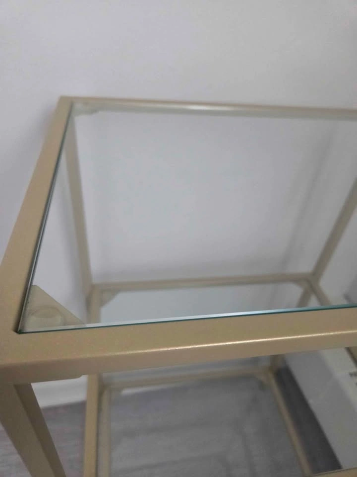 MOVING SALE- 3 shelf gold table - photo 4